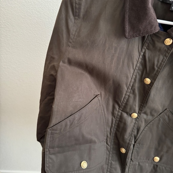 J.Crew Cropped Waxed Barn Jacket Size S - Picture 2 of 6